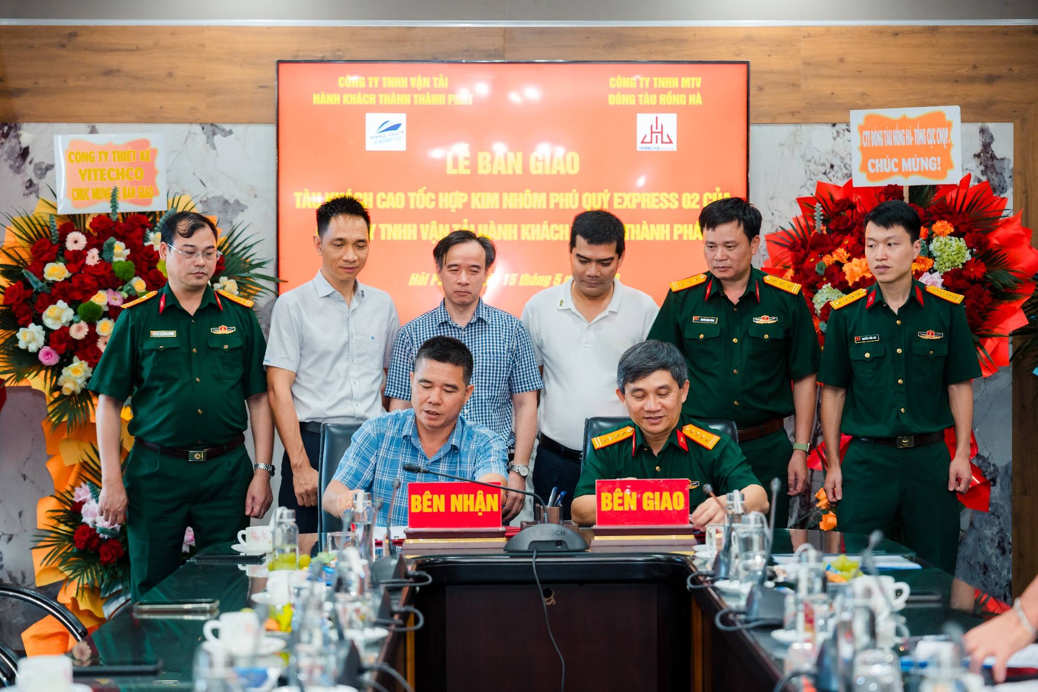 TỔ CHỨC LỄ BÀN GIAO TÀU KHÁCH CAO TỐC HỢP KIM NHÔM PHÚ QUÝ EXPRESS 02 (SG-CĐ)